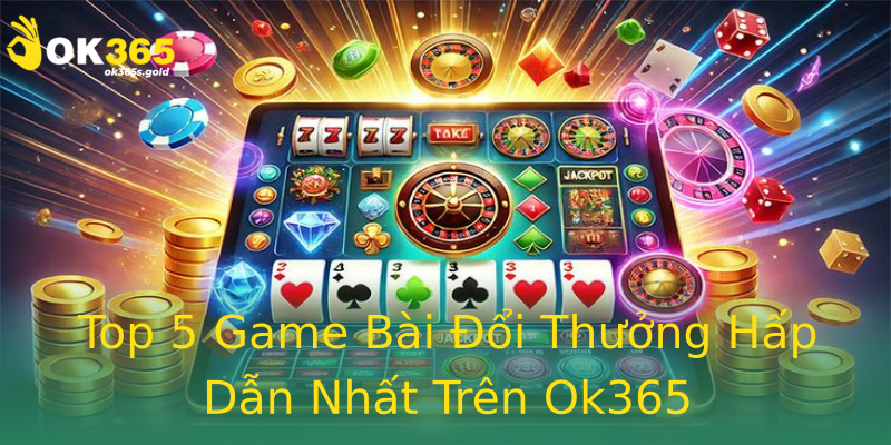 Top 5 Game Bài Đổi Thưởng Hấp Dẫn Nhất Trên Ok365